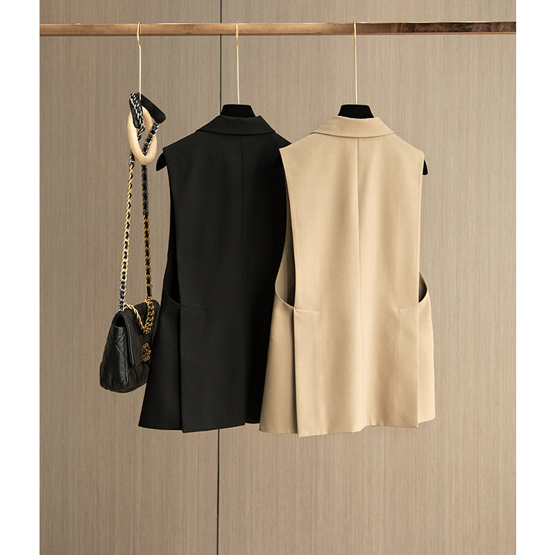 Dame elegant Blazer vest med moderne snit og praktiske lommer Stilla