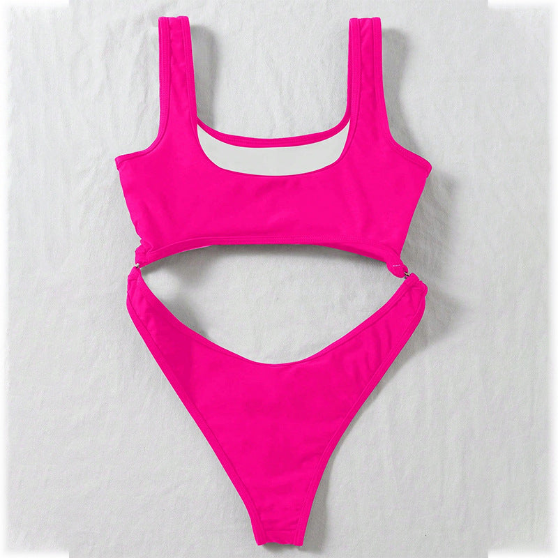 Dame Cut-Out Højskåret Bodysuit Stilla