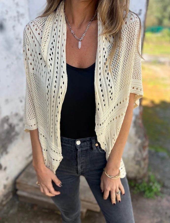 Dame let åben strik cardigan Stilla