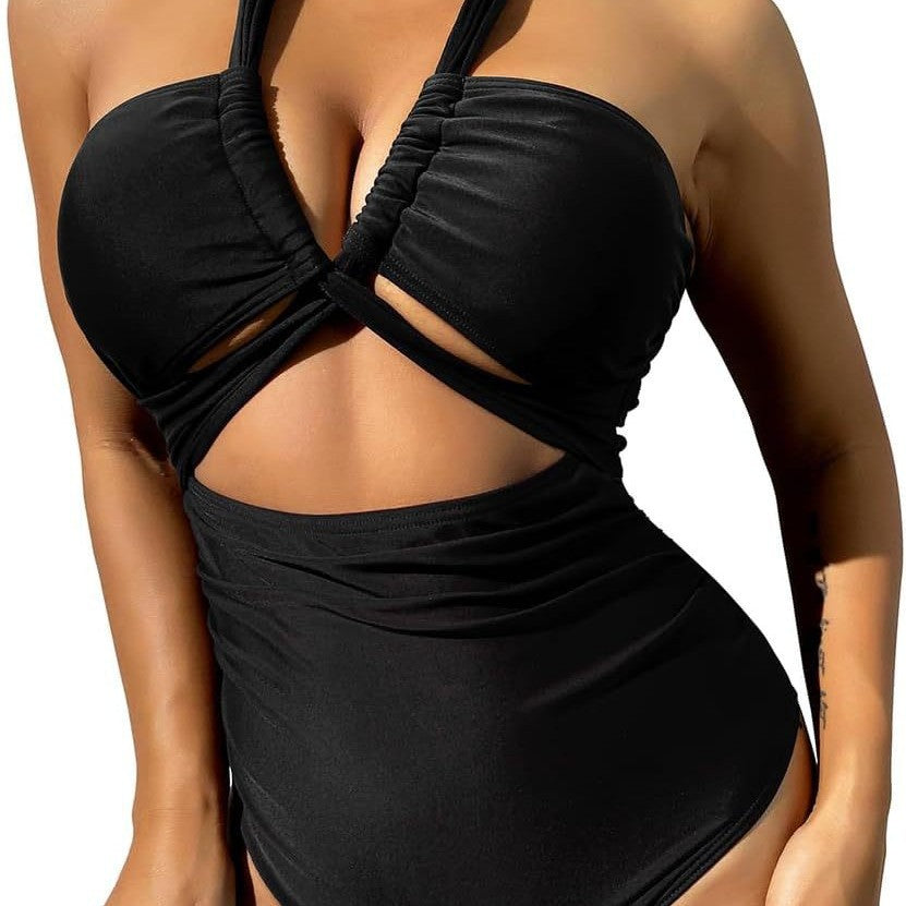 Dame Cut-Out Enfarvet Badetøj Stilla