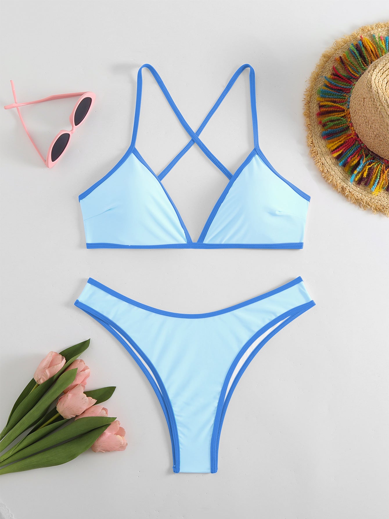 Dame Cross-Back Bikini-Sæt Stilla