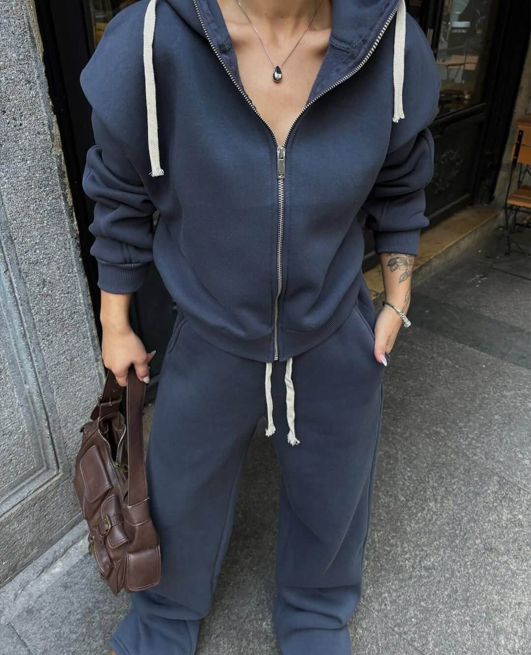 Dame afslappet Relaxed-Streetwear sæt Stilla