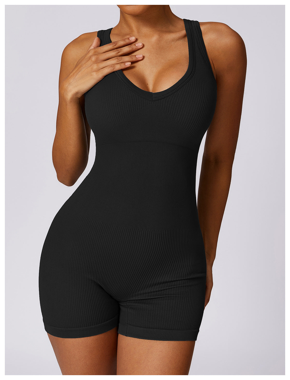 Stilla | Elastic Seamless Tight Yoga Jumpsuit Belly Contracting, Hip Lifting Fitness Jumpsuit Til Kvinder