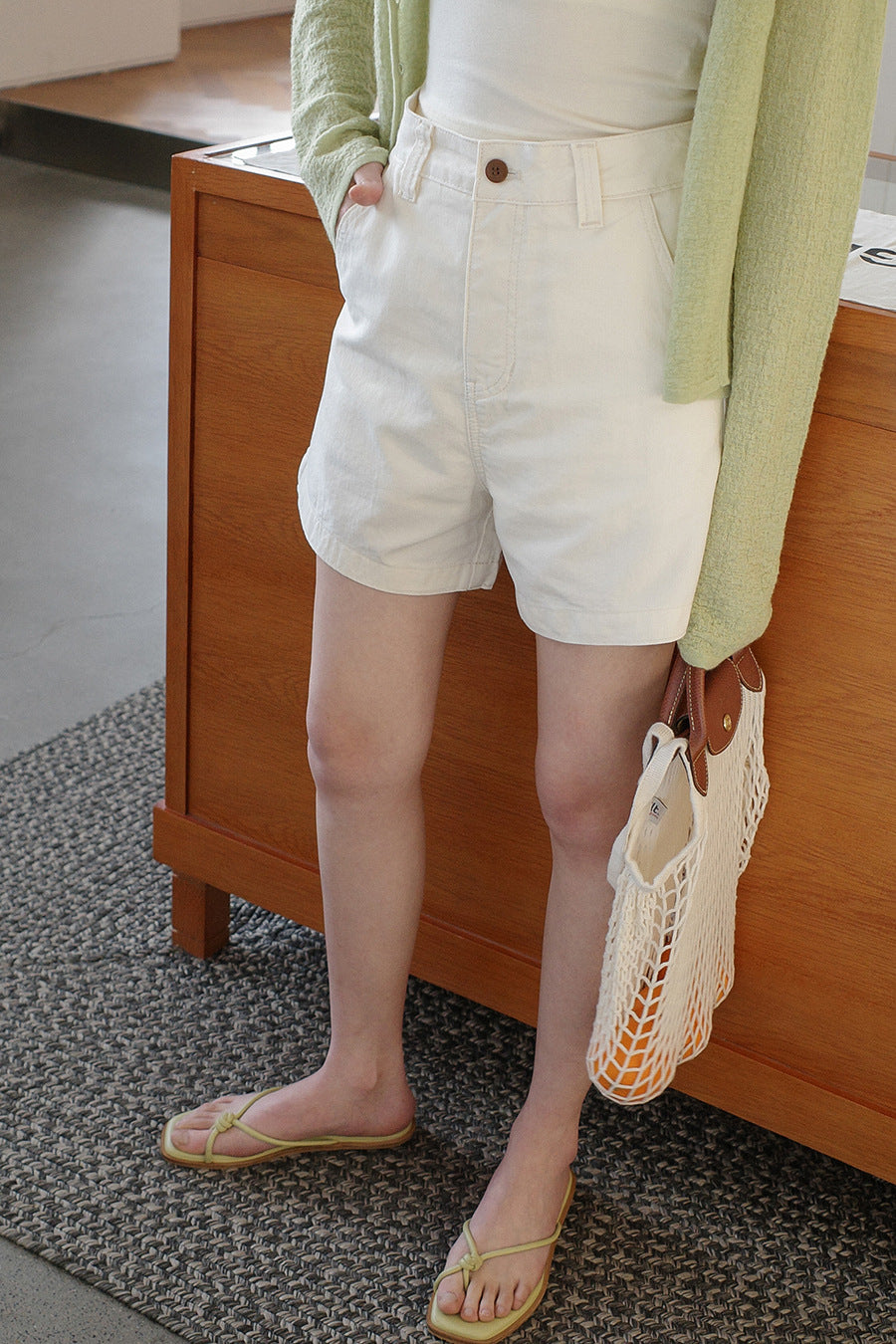 Dame afslappede Cargo-shorts med praktiske lommer og høj talje Stilla