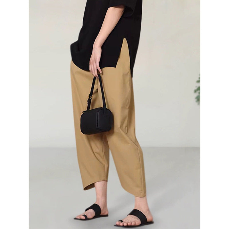 Dame luftig Culotte med asymmetrisk snit og elegant Pants-vare Stilla