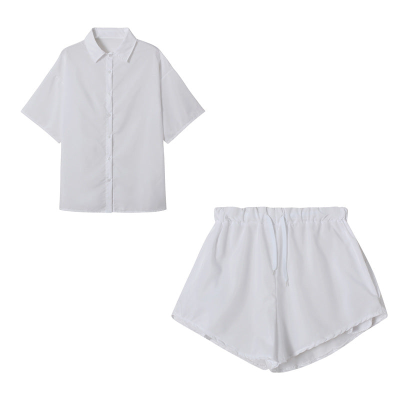 Dame Afslappet Fit Kort Sæt Stilla