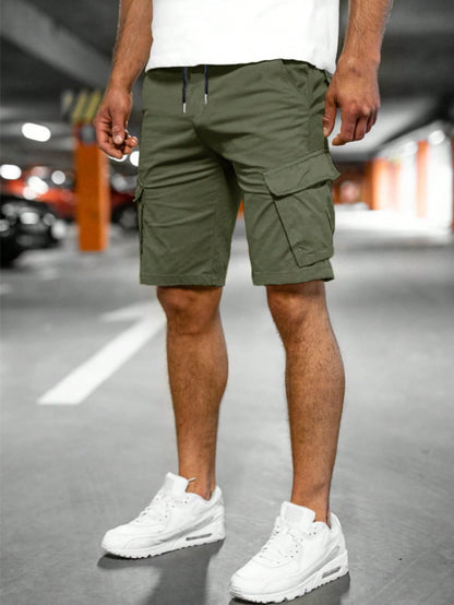 Herren multifunktionale Cargo-Shorts med praktiske sidelommer Stilla