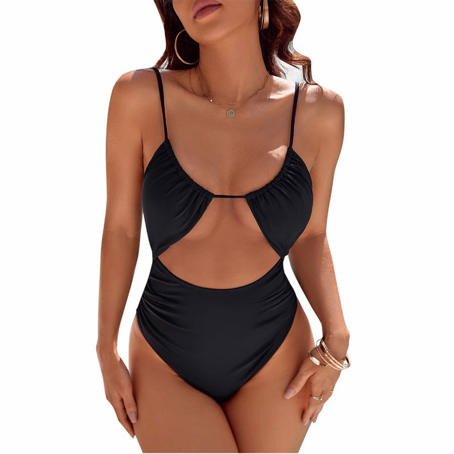 Dame Cut-Out Højskåret One-Piece Badedragt Stilla