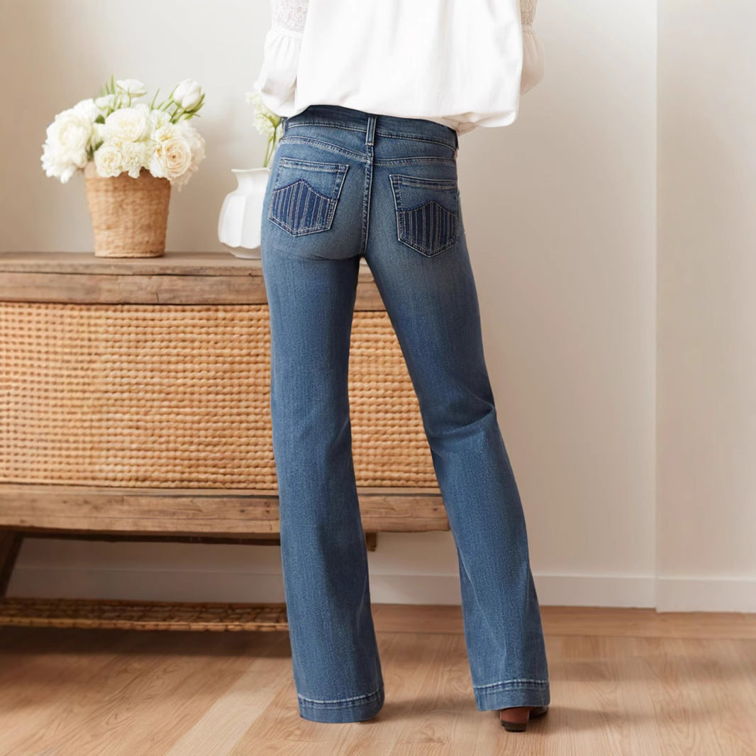 Dame Bootcut Jeans Stilla