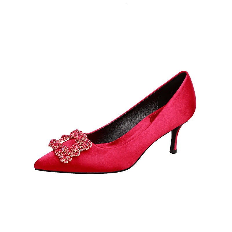 Dame elegante Pumps med strassbesat dekoration Stilla