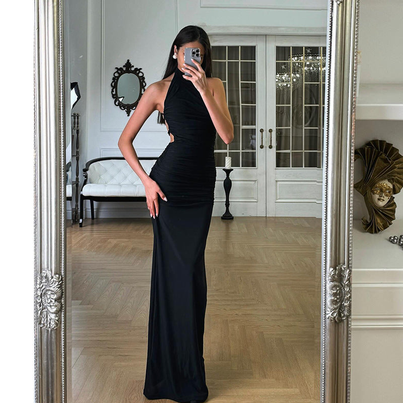 Dame Elegant Cut-Out Aftenkjole Stilla