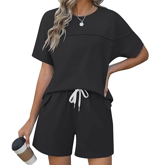 Dame afslappet sportssæt med elastisk talje og praktiske lommer Stilla