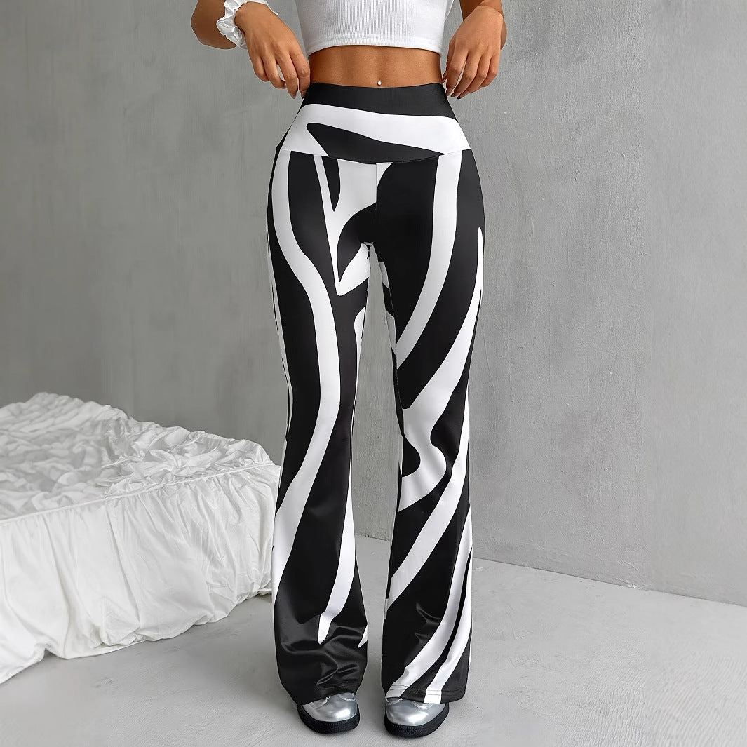 Dame Sporty Leggings med usædvanligt mønster Stilla