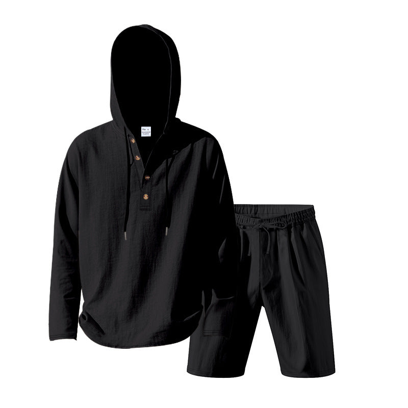 Dame Let Hoodie sæt med alsidige shorts Stilla