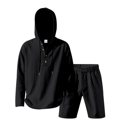 Dame Let Hoodie sæt med alsidige shorts Stilla