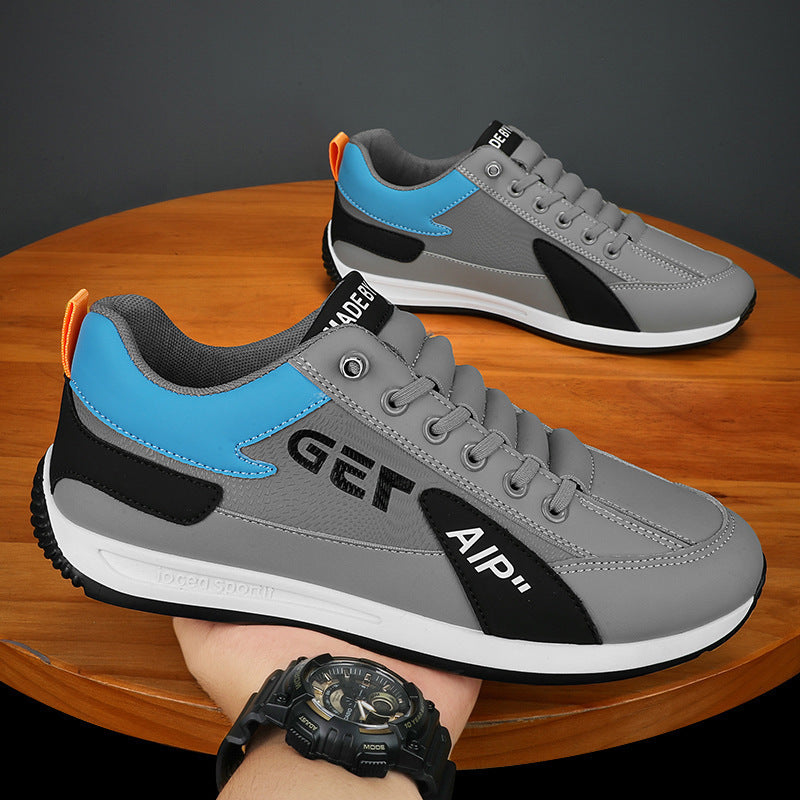 Herrer Mode Lace-Up Sneakers med åndbare indsats Stilla