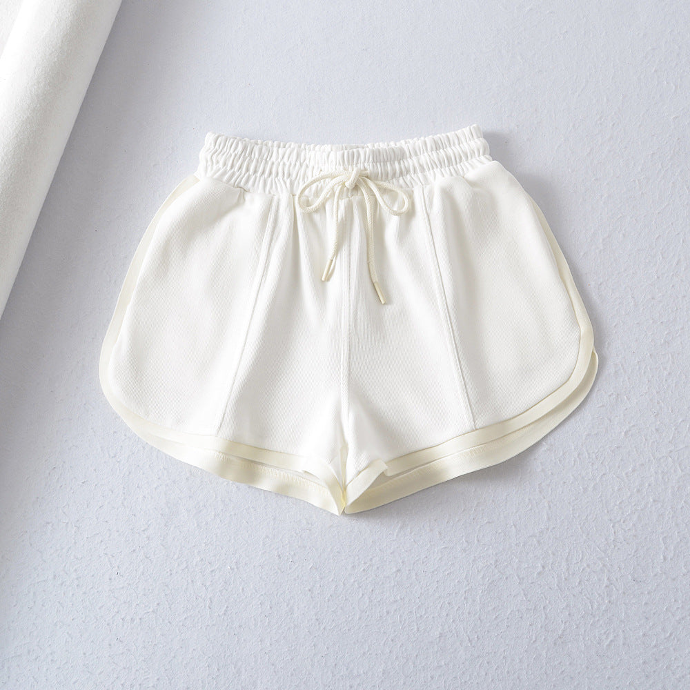 Dame Sporty Sweatshorts med elastisk talje og praktiske lommer Stilla