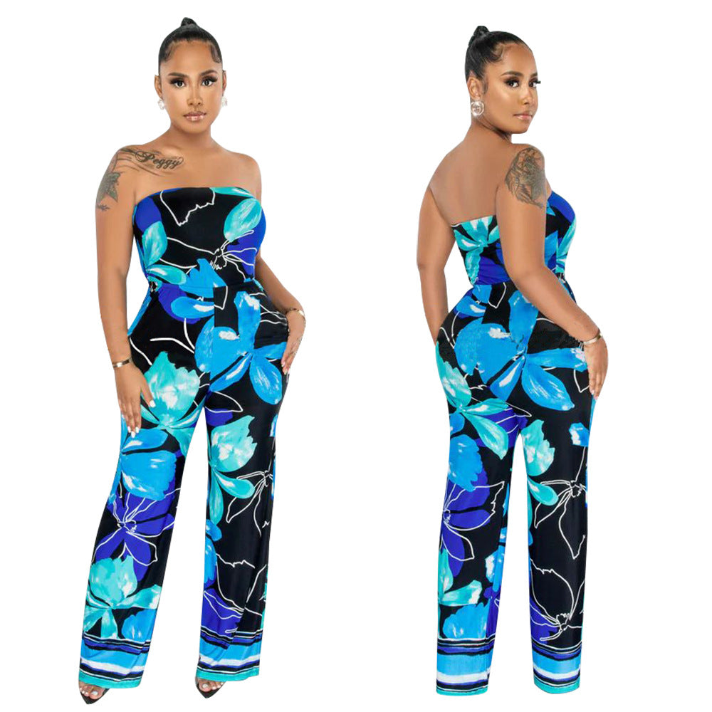 Dame Casual Jumpsuit med bred ben og holdbart materiale Stilla