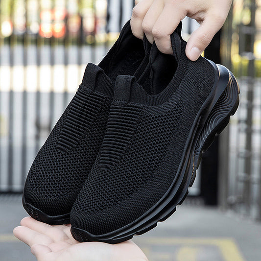 Dame Slip-On Sport Sneakers med åndbart strikdesign Stilla