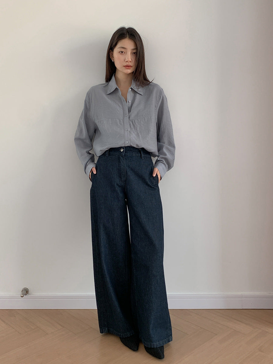 Dame afslappet bluse med moderne snit og løs pasform Stilla