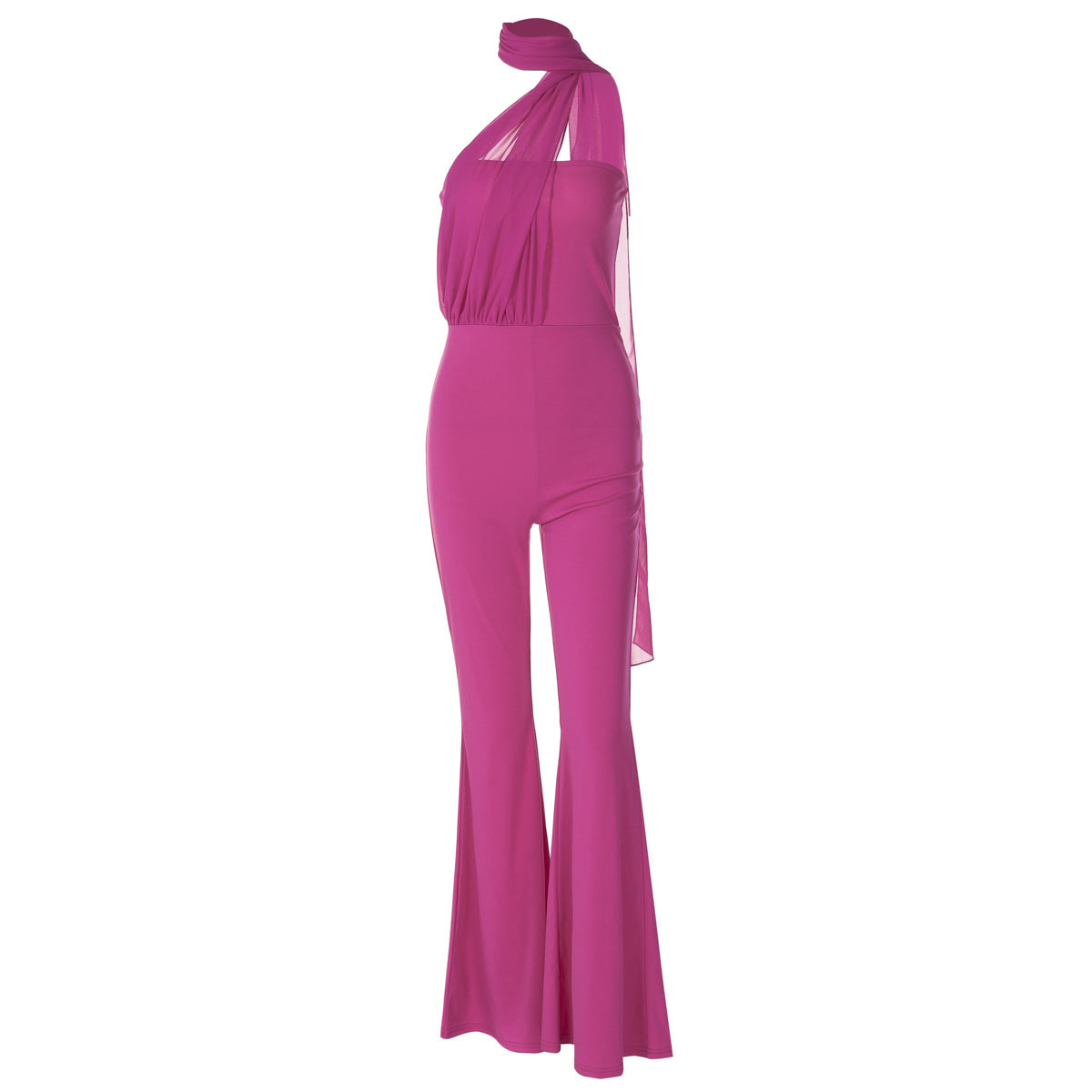 Dame Elegant Heldragt med asymmetrisk snit og flydende stof Stilla
