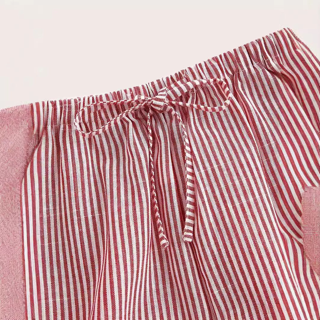 Dame afslappede sommerbukser med sidelommer og elastisk linning Stilla