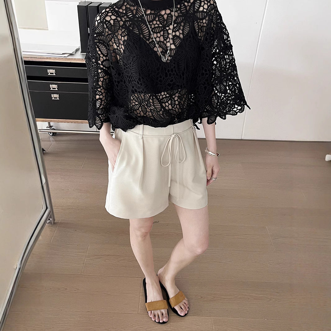 Dame afslappede Chino-shorts med elastisk talje Stilla