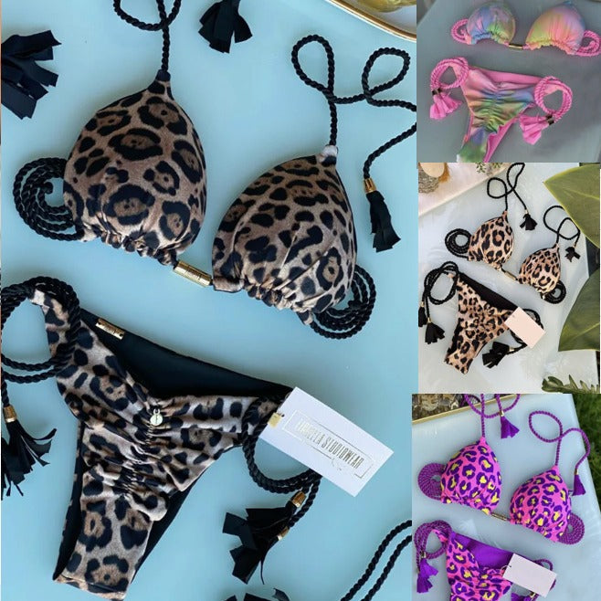 Dame Dyreprint Bikini Sæt Stilla