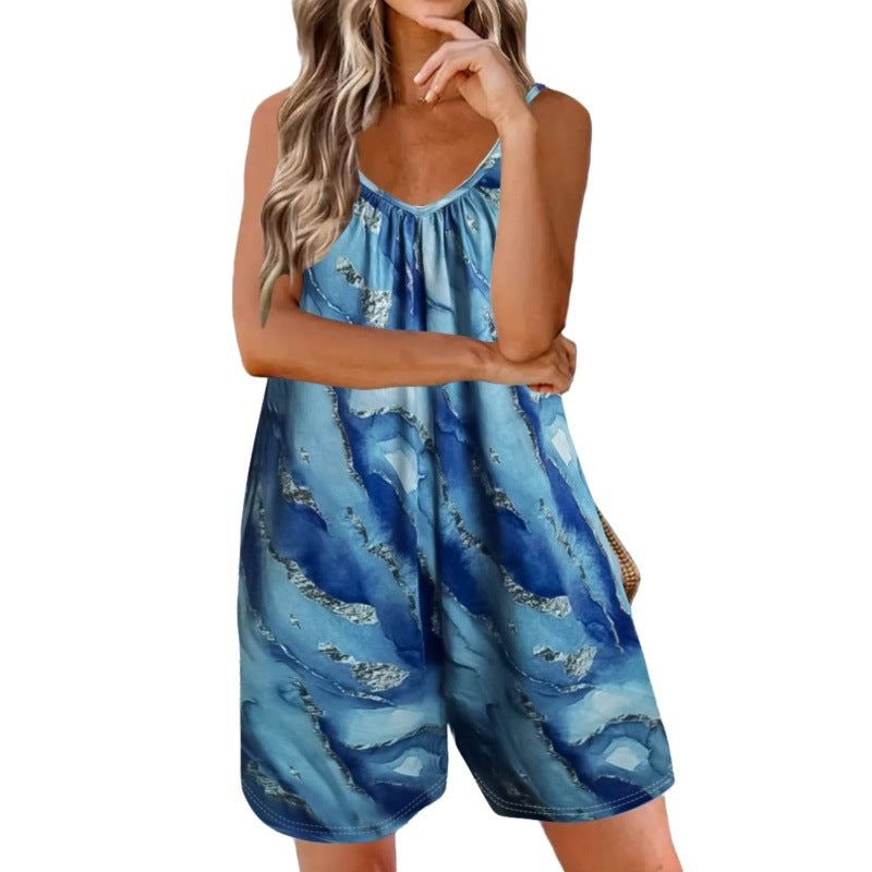Dame Jumpsuit med bredt skåret ben og trendy farvegradient Stilla