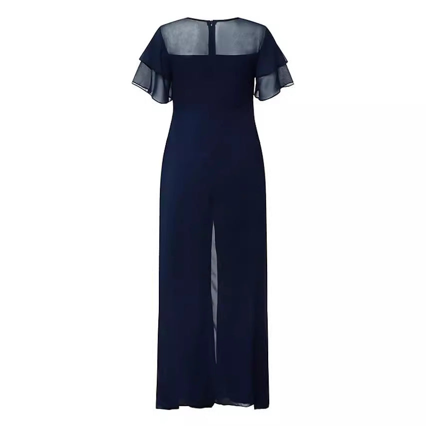 Dame Elegant Chiffon Overlay Jumpsuit Stilla