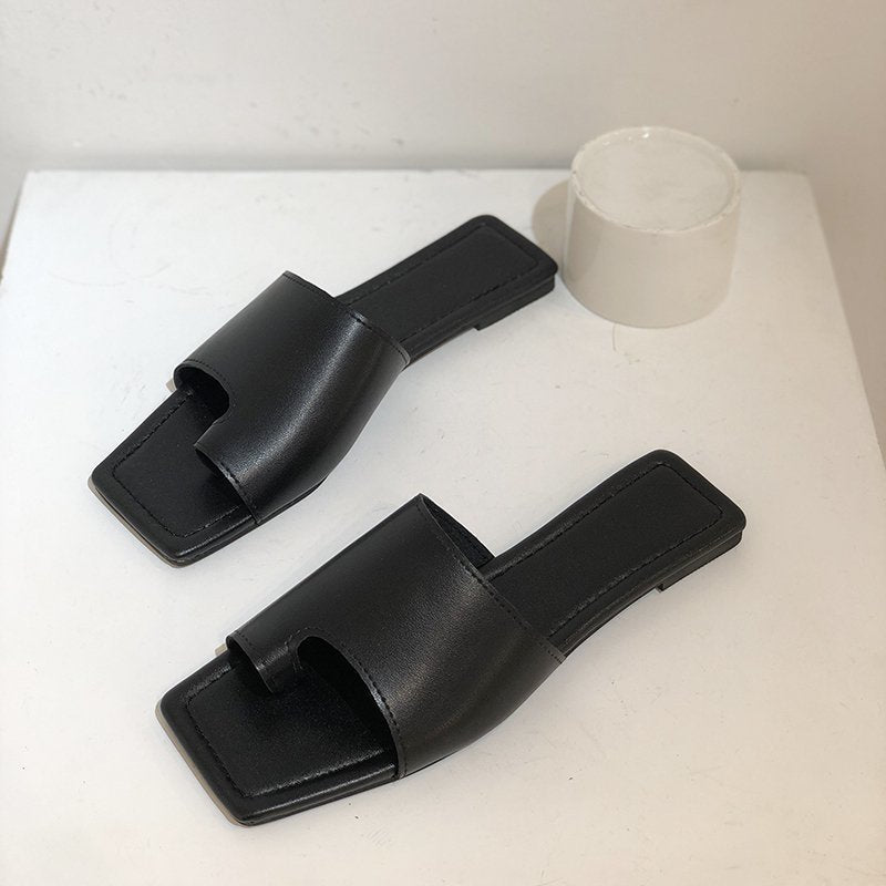 Dame åbne mules med elegant snit og komfortabel sål Stilla