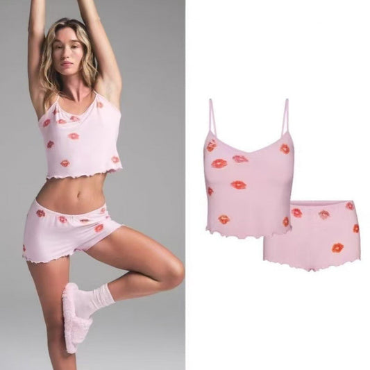 Dame Dekorativ Cami og Shorts Sæt Stilla