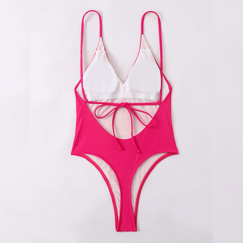 Dame Deep V-udskæring Badedragt Body Stilla