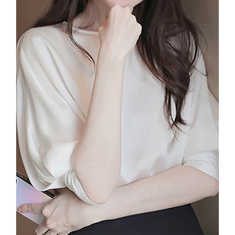 Dame afslappet bluse med blødt flydende stof Stilla