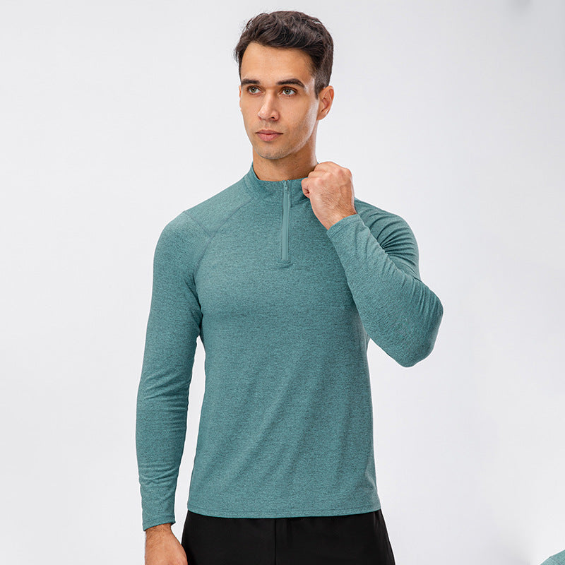 Herren funktionsshirt med halv lynlås Stilla