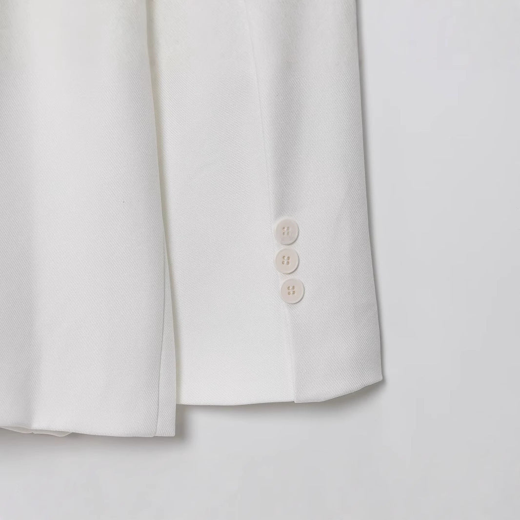 Dame elegant blazerjakke med taljebælte Stilla