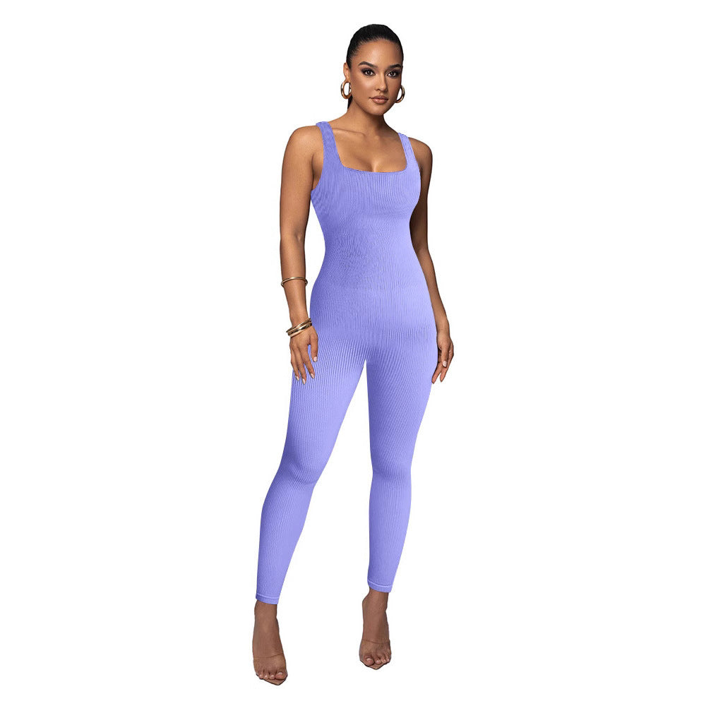 Dame Figurtilpasset Strik-Jumpsuit Stilla