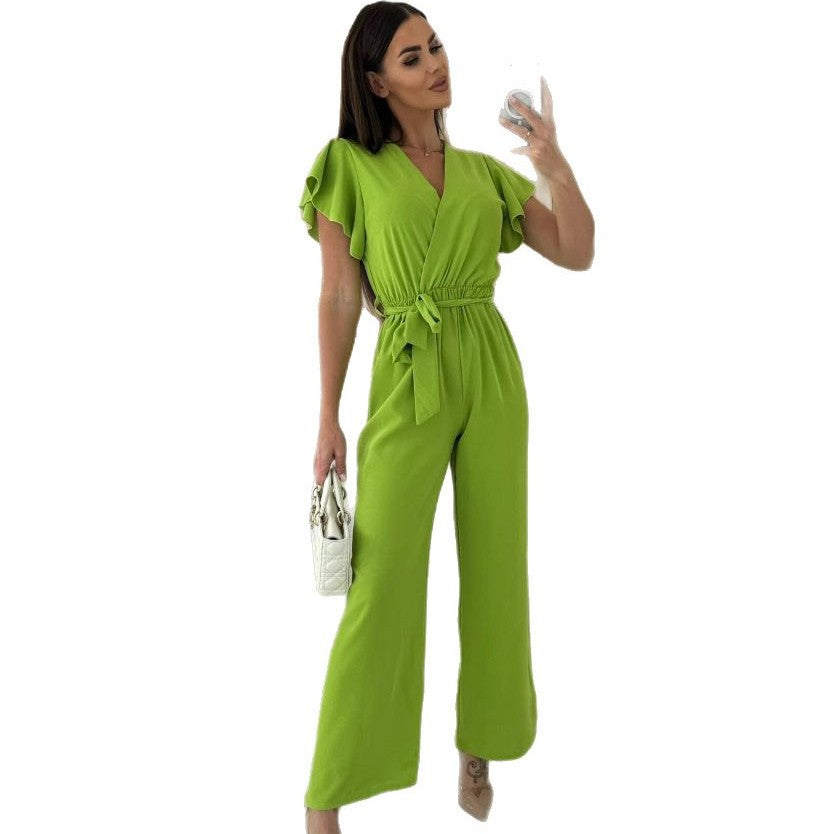 Dame Rynkesøm Bredbenet Jumpsuit Stilla