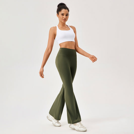 Dame Flared Sport-Leggings med høj talje og åndbare egenskaber Stilla