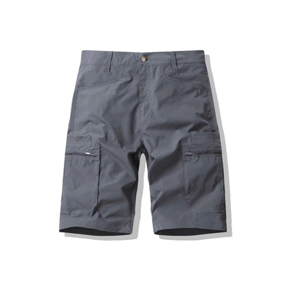 Herrer Funktions-Cargoshorts med praktiske lynlåslommer Stilla