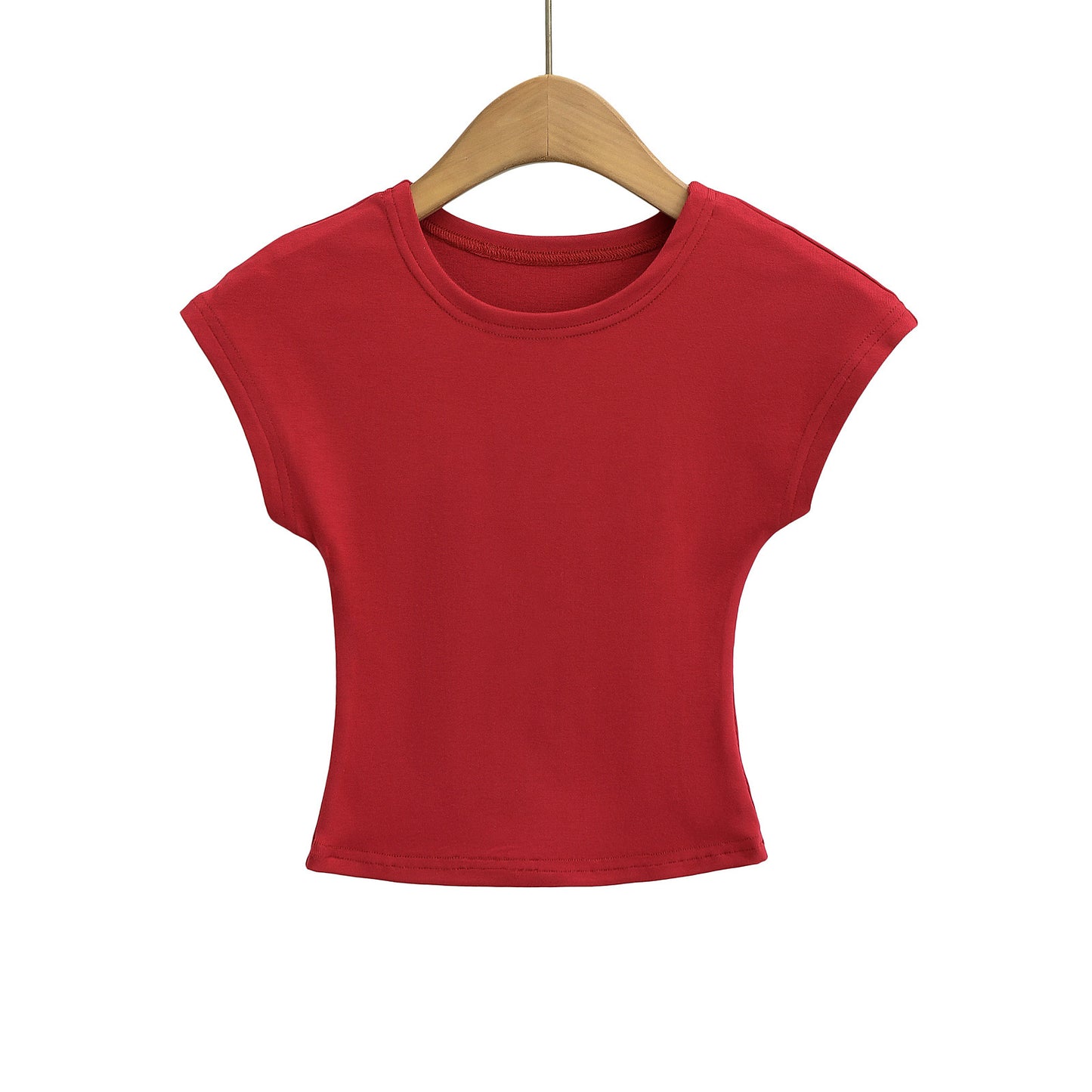 Dame afslappet oversized T-shirt med korte ærmer og rund halsudskæring Stilla