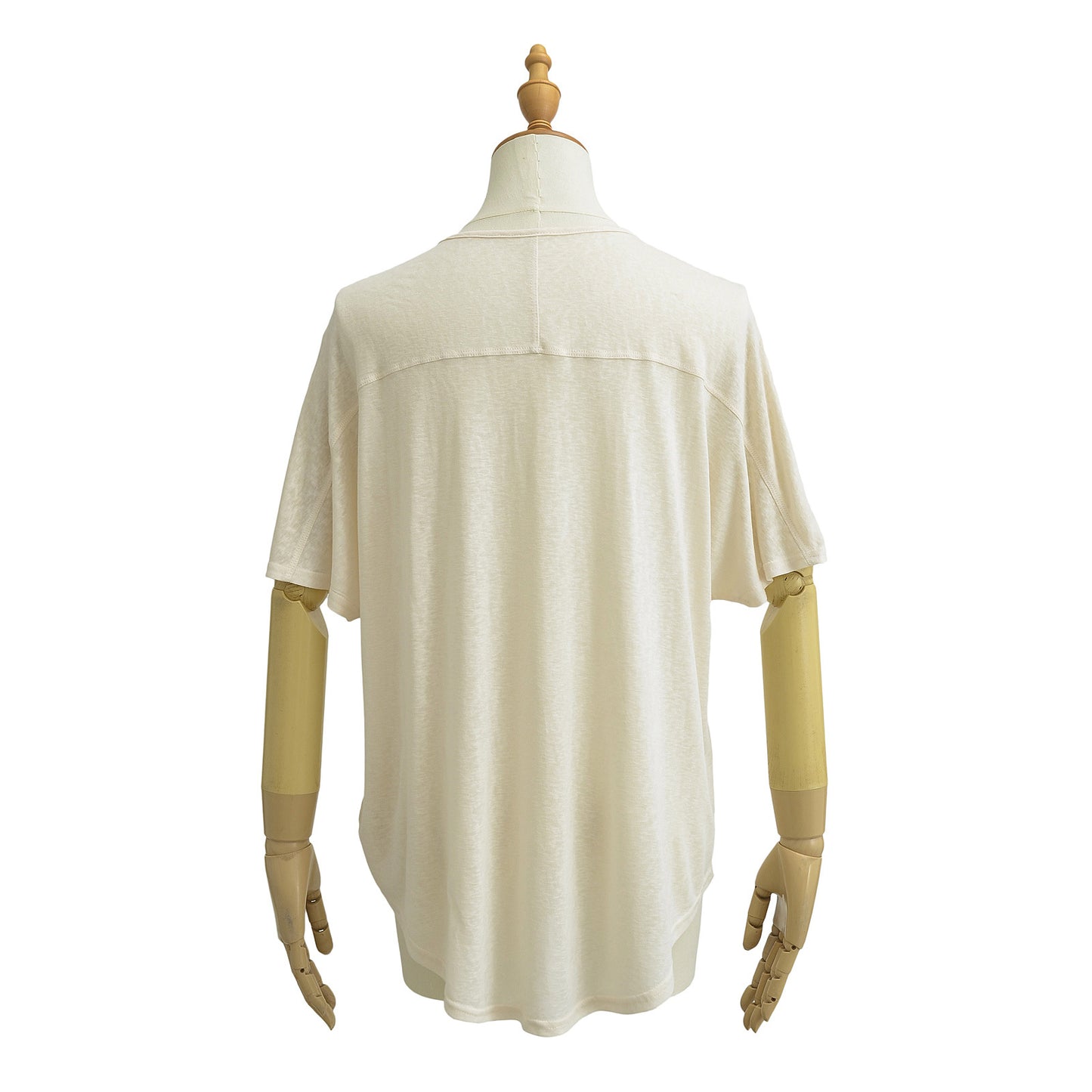 Dame afslappet indpakningsbluse med elegante rynker Stilla