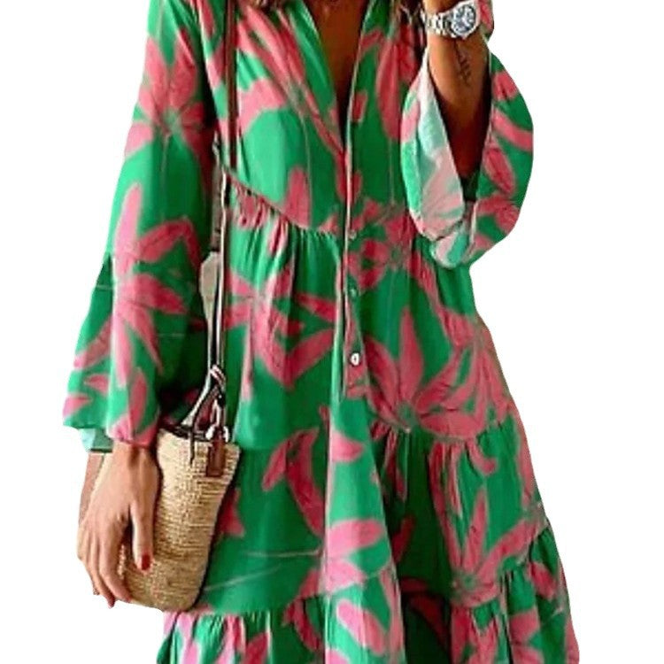 Dame afslappet sommerkjole med blomster mønstre Stilla