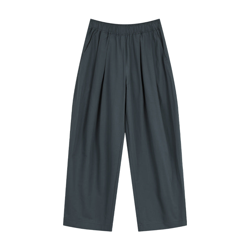 Dame afslappede brede culotte bukser med elastisk talje og praktiske sidelommer Stilla