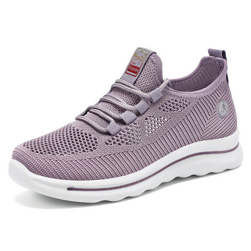 Dame Åndbare Fitness Sneakers med elastisk snørresystem og skridsikker sål Stilla