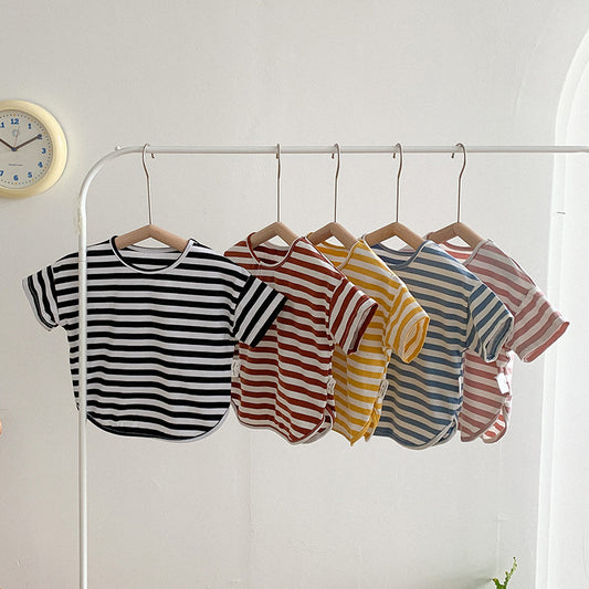Børns stribede kortærmet T-shirt Stilla