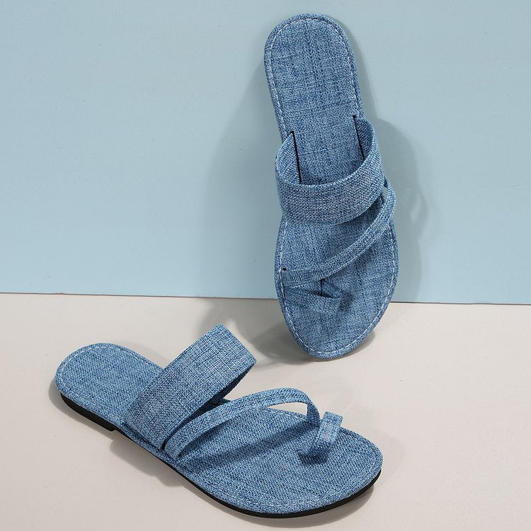 Dame komfortable toe post sandaler Stilla