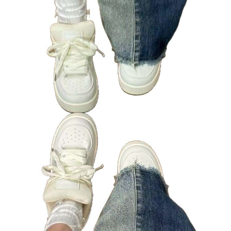 Dame komfortable sneakers i moderne design med tyk sål Stilla
