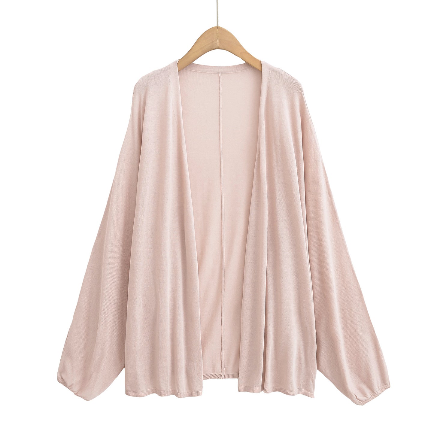 Dame afslappet cardigan i blød bomuldsblanding med elegant pasform og vidt skårne ærmer Stilla