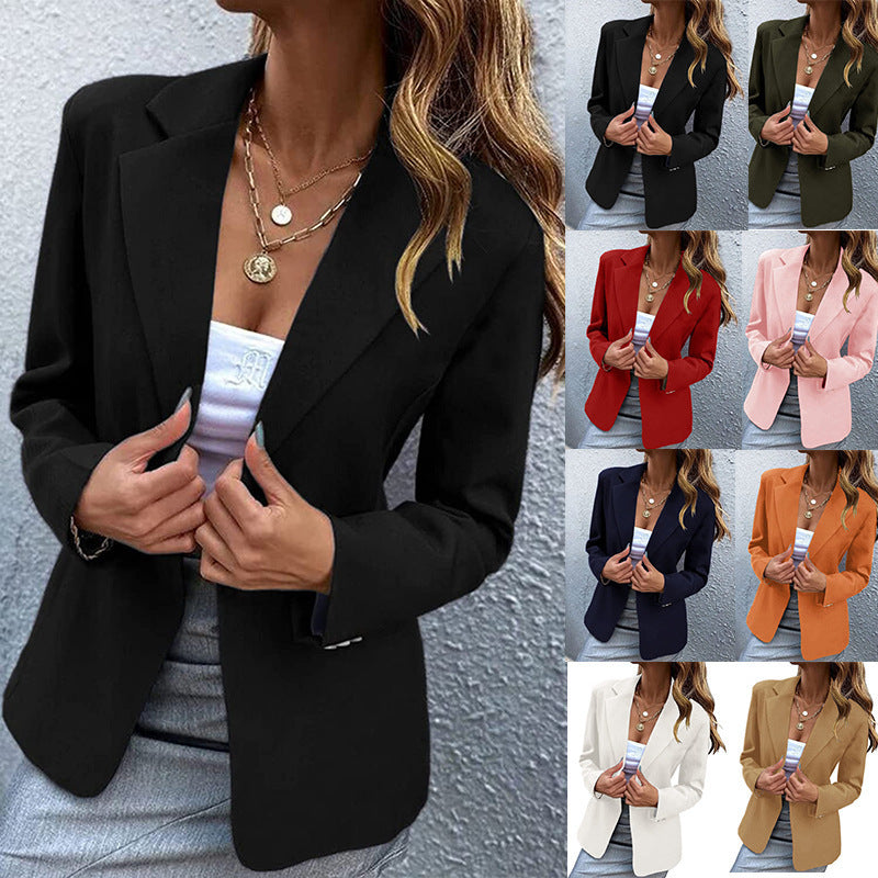 Dame elegant blazer med figursyet snit og struktureret stof Stiila